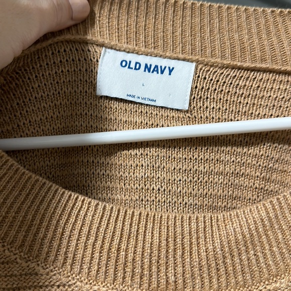 Tunic length tan Old Navy sweater - Picture 4 of 5